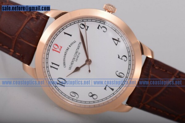 Best Replica Vacheron Constantin Historiques Chronometre Royal 1907 Watch Rose Gold 86122/000R – 9286 - Click Image to Close